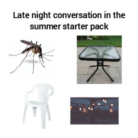 fauna - Late night conversation in the summer starter pack Te
