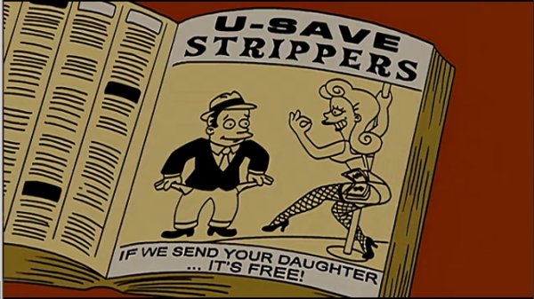 cartoon - If We Send Your Daughter Duid USave Strippers It'S Free!