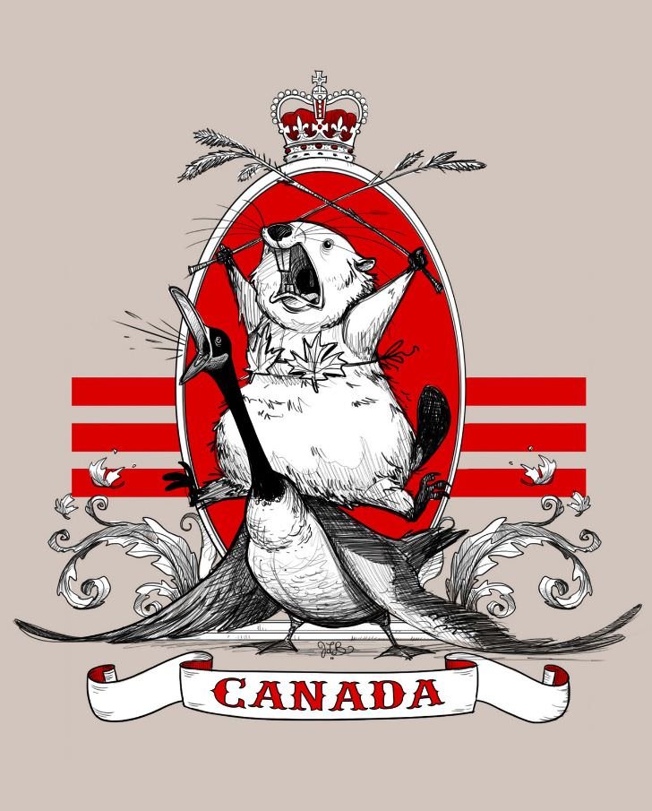 canada beaver goose - Canada