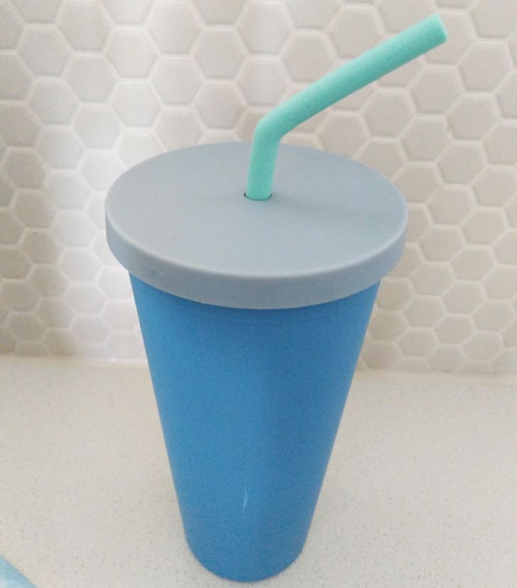 drinking cup that you can't drink out of