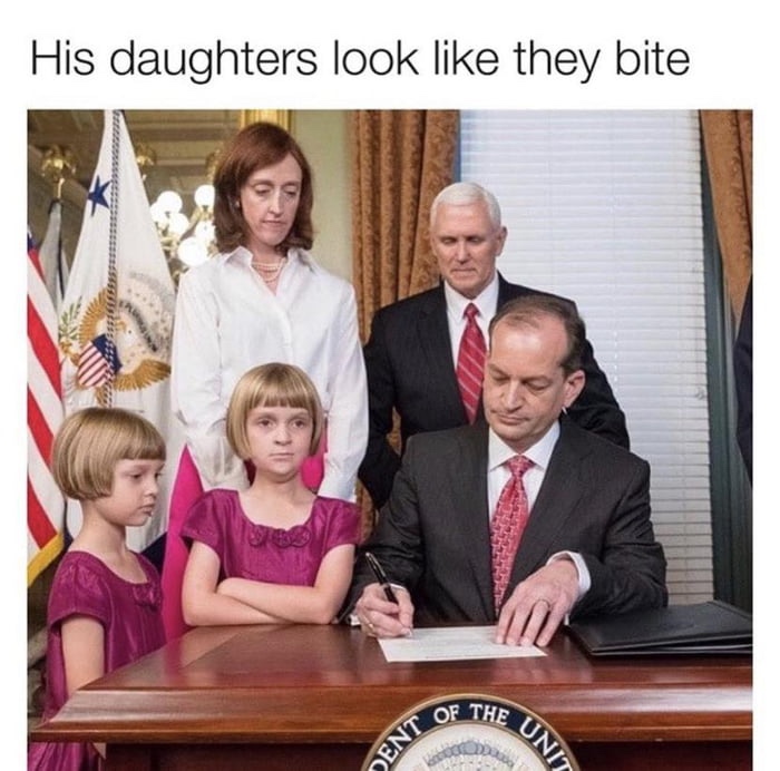 alexander acosta kids - His daughters look they bite Of The Ent Unit