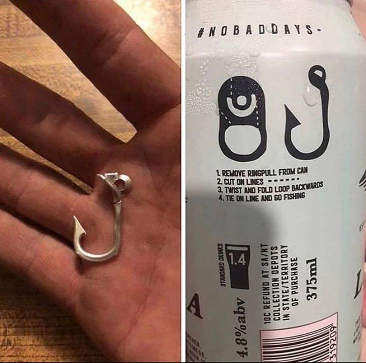 beer can fish hook