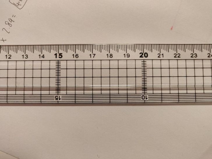cascading millimeter ruler