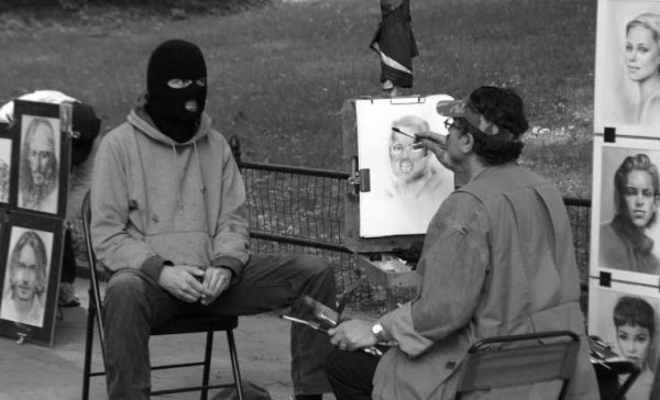 banksy with mask