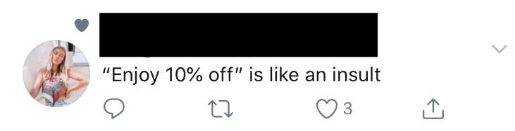 design - "Enjoy 10% off" is an insult 3