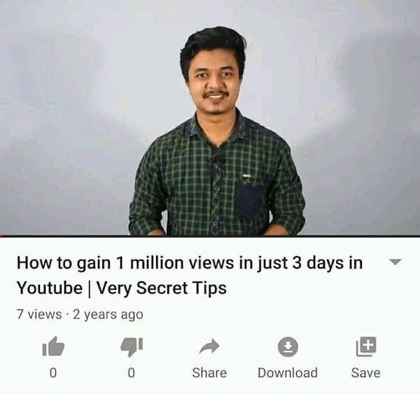 smile - How to gain 1 million views in just 3 days in Youtube | Very Secret Tips 7 views 2 years ago 0 0 Download Save