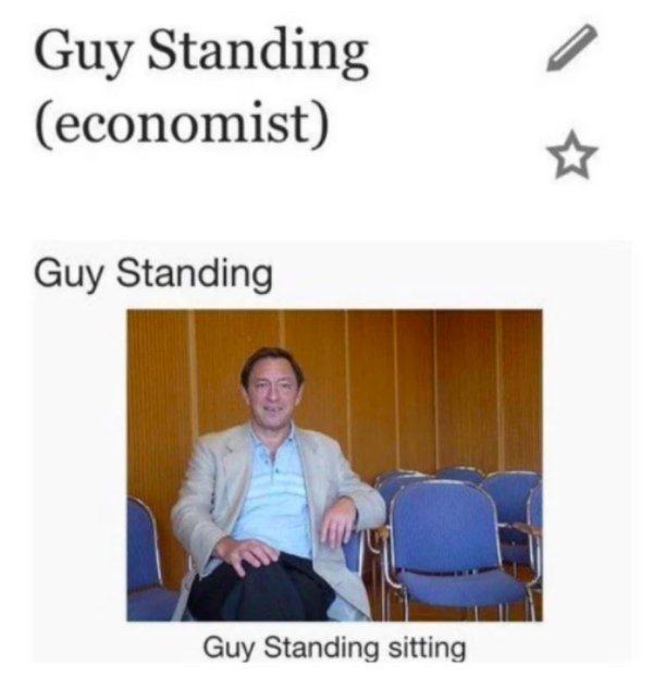 guy standing sitting - Guy Standing economist Guy Standing Guy Standing sitting