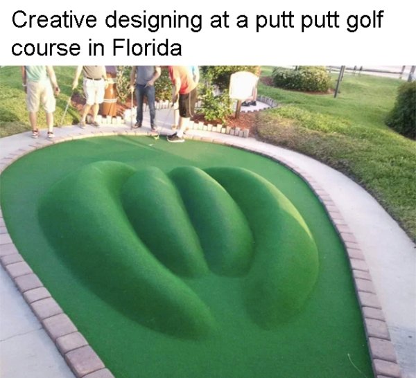 design putt putt golf course - Creative designing at a putt putt golf course in Florida