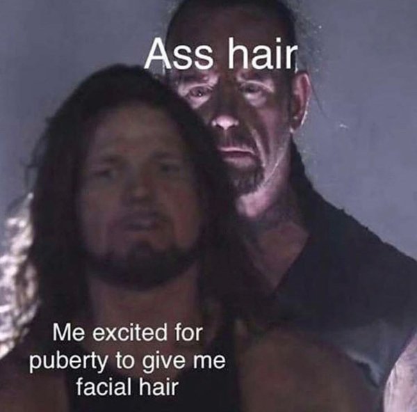 aj styles and undertaker - Ass hair Me excited for puberty to give me facial hair