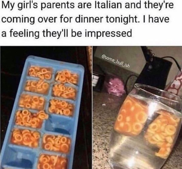 cursed images food - My girl's parents are Italian and they're coming over for dinner tonight. I have a feeling they'll be impressed