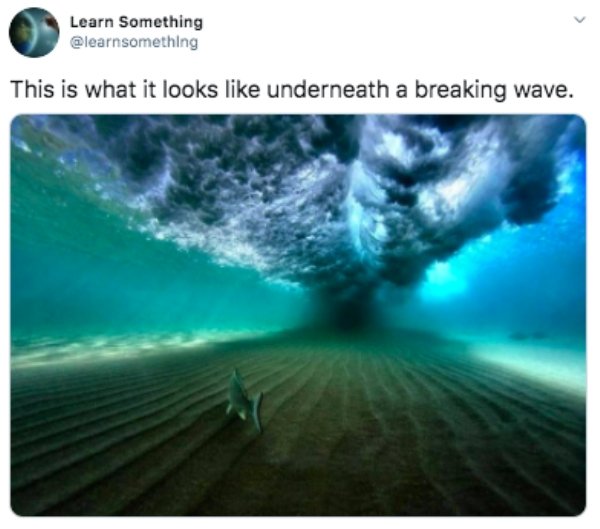 boat wake underwater - Learn Something This is what it looks underneath a breaking wave.