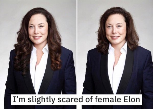suit - I'm slightly scared of female Elon