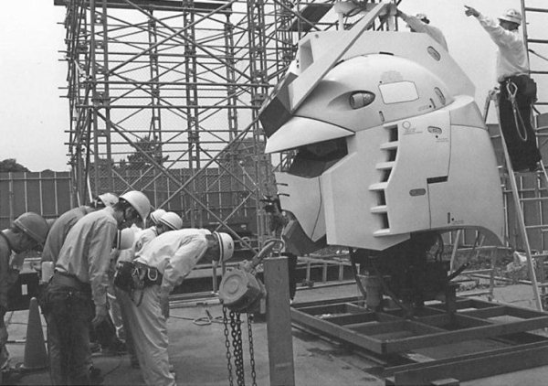 large robot helmet construction