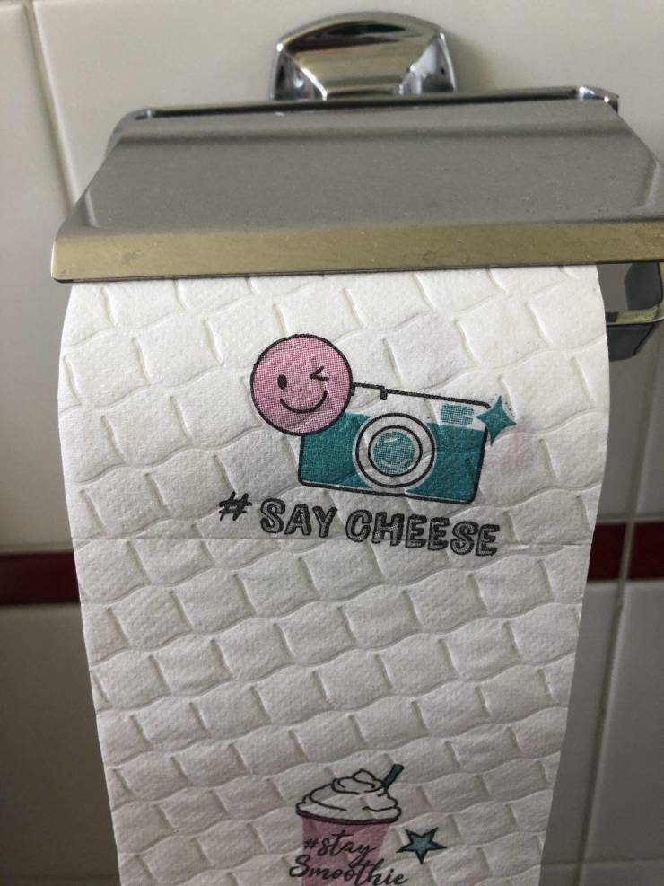 Say Cheese toilet paper