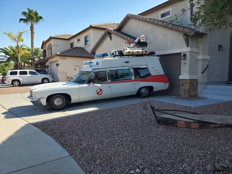 “Found Ecto-1 during a neighborhood walk.”