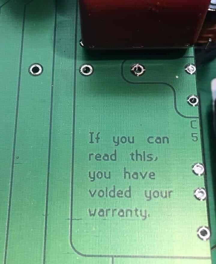 if you can read this your warranty - C 5 If you can read this, you have volded your warranty