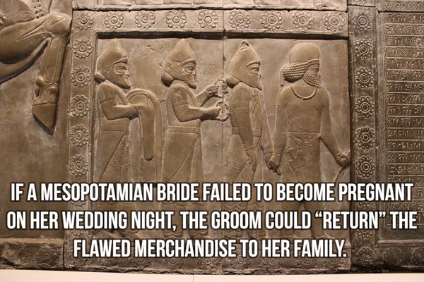 religion de sumeria - 20 Os If A Mesopotamian Bride Failed To Become Pregnant On Her Wedding Night, The Groom Could Return The Flawed Merchandise To Her Family.