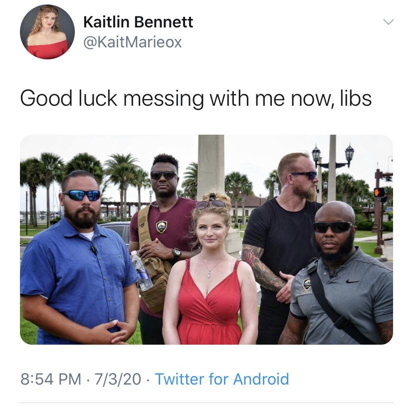 community - Kaitlin Bennett Good luck messing with me now, libs 7320 Twitter for Android