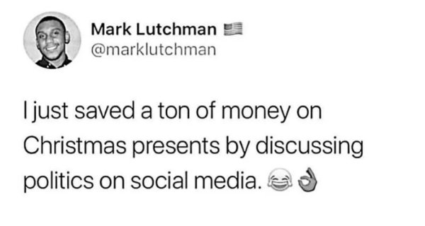 tyler the creator coachella tweet - Mark Lutchman I just saved a ton of money on Christmas presents by discussing politics on social media.es