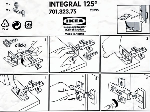 ikea instruction manual - 2x Integral 125 701.323.75 20795 2x 04 9 Ikea Design and Quality Ikea of Sweden Made in Austria PeLd Gd click! God On Ja Og