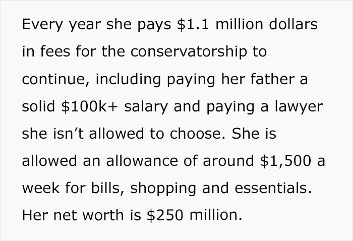 polish man news meme - Every year she pays $1.1 million dollars in fees for the conservatorship to continue, including paying her father a solid $ salary and paying a lawyer she isn't allowed to choose. She is allowed an allowance of around $1,500 a week 