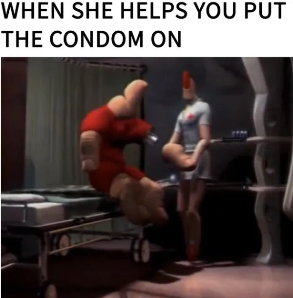 sex memes - weight training - When She Helps You Put The Condom On