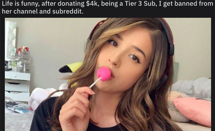 pokimane cute - Life is funny, after donating $4k, being a Tier 3 Sub, I get banned from her channel and subreddit.