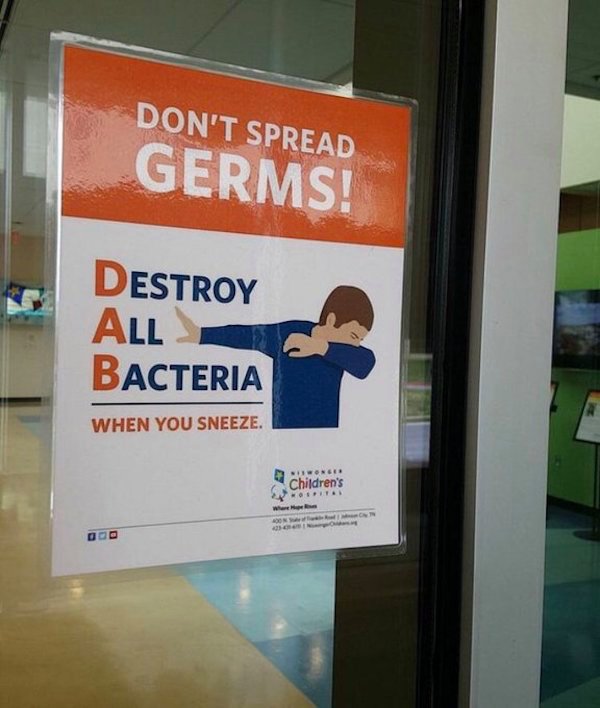 display advertising - Don'T Spread Germs! Destroy All Bacteria When You Sneeze. Ioneer Children's O. Doo