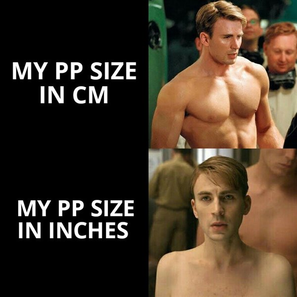 chris evans captain america - My Pp Size In Cm My Pp Size In Inches