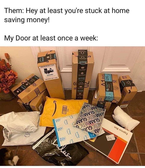 them at least you re stuck at home saving money - Them Hey at least you're stuck at home saving money! My Door at least once a week prime Tweet UN401 Rus Ne prime A.Byo prime Gla Amnenes W219 Wanwt . Nnh 98 Express Box ! arime prime Nwy pri ridus Wu.