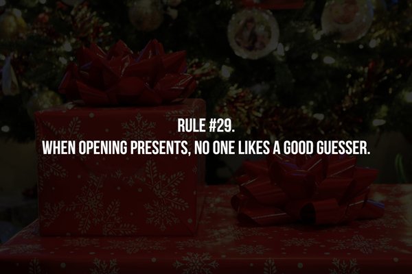 petal - G Rule . When Opening Presents, No One A Good Guesser.