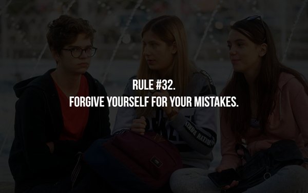 giraffe - Rule . Forgive Yourself For Your Mistakes.