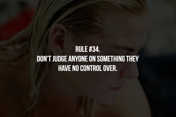 frontline - Rule . Don'T Judge Anyone On Something They Have No Control Over.