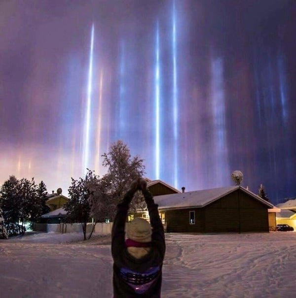 light pillars alaska