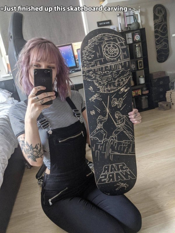 skateboard carving star wars - Just finished up this skateboard carving Maps Zaaw