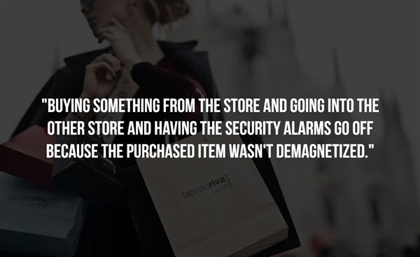 shopping bag woman - Buying Something From The Store And Going Into The Other Store And Having The Security Alarms Go Off Because The Purchased Item Wasn'T Demagnetized." fabrizioriva