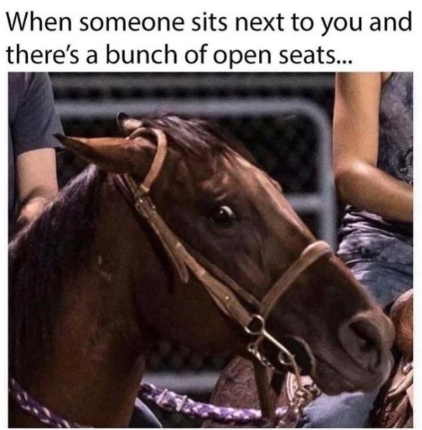 random pics and funny memes - someone sits next to you and there's a bunch of open se - When someone sits next to you and there's a bunch of open seats...
