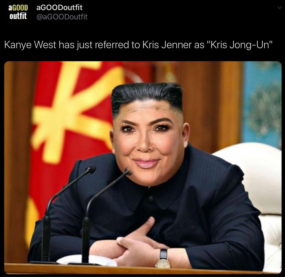 kim jong un's health - Agood GOODoutfit outfit Kanye West has just referred to Kris Jenner as "Kris JongUn"