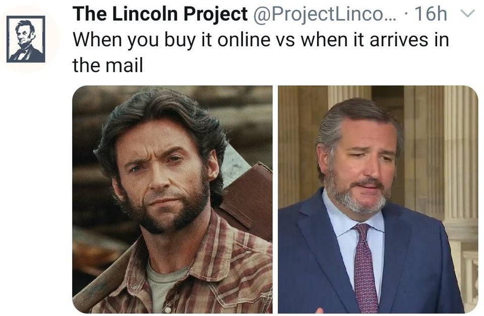 photo caption - The Lincoln Project ProjectLinco... 16h When you buy it online vs when it arrives in the mail