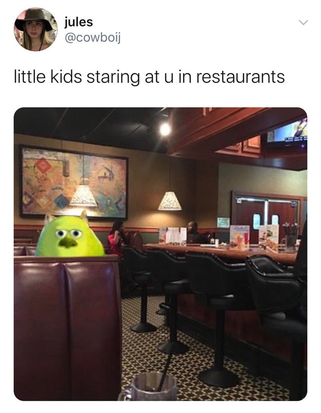 interior design - jules little kids staring at u in restaurants