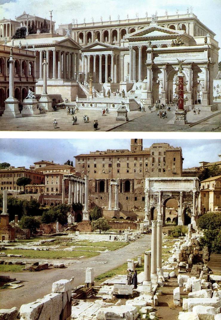 rome then and now - 2
