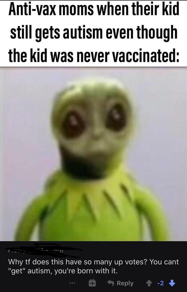 photo caption - Antivax moms when their kid still gets autism even though the kid was never vaccinated Why tf does this have so many up votes? You cant "get" autism, you're born with it. T