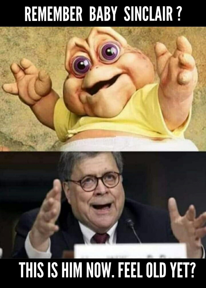 bill barr baby dinosaur - Remember Baby Sinclair ? This Is Him Now. Feel Old Yet?