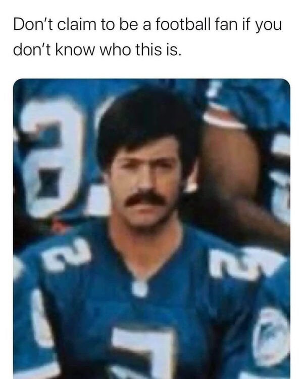 ray finkle - Don't claim to be a football fan if you don't know who this is. No