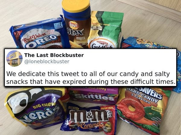 chips candy - lays Game Coco Meschine Baracun Red Velvet Oreo Goldach The Last Blockbuster We dedicate this tweet to all of our candy and salty snacks that have expired during these difficult times. wa certy Skittles Savers Hard Candy 5 Flavors Big Chen S