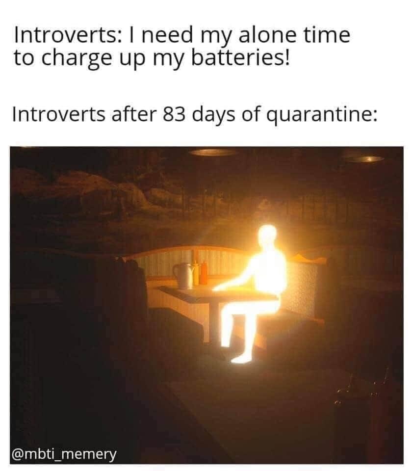 mom's phone brightness - Introverts I need my alone time to charge up my batteries! Introverts after 83 days of quarantine