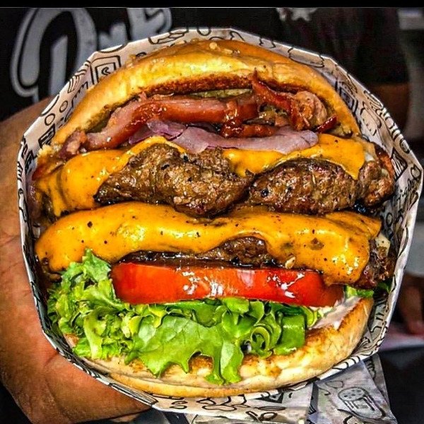 giant cheeseburger