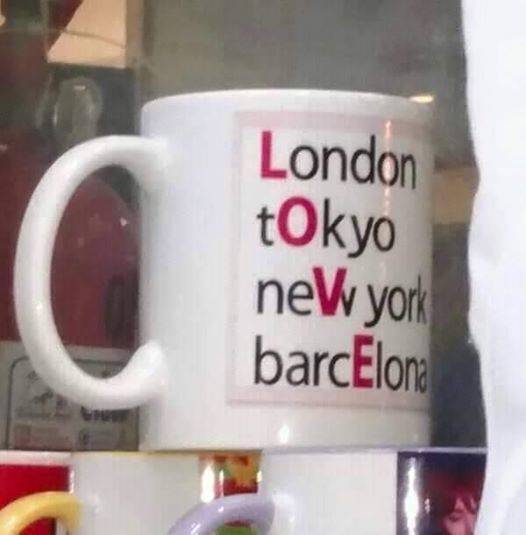 Mug - London tokyo new york barcElona