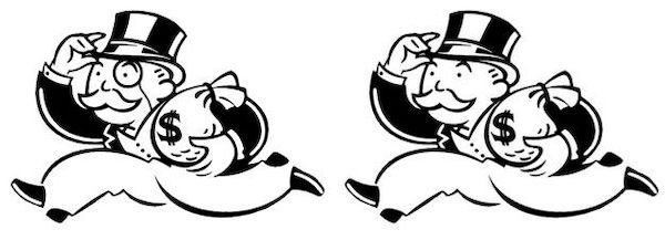 The Monopoly guy, Rich Uncle Pennybags, never had a monocle.