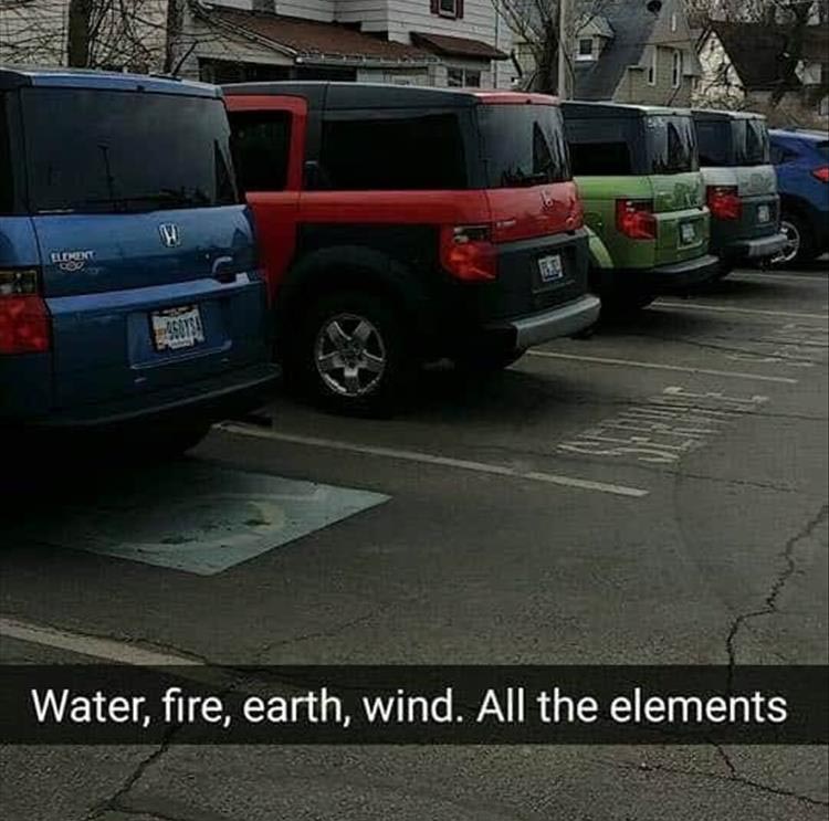 honda element meme - Element Water, fire, earth, wind. All the elements